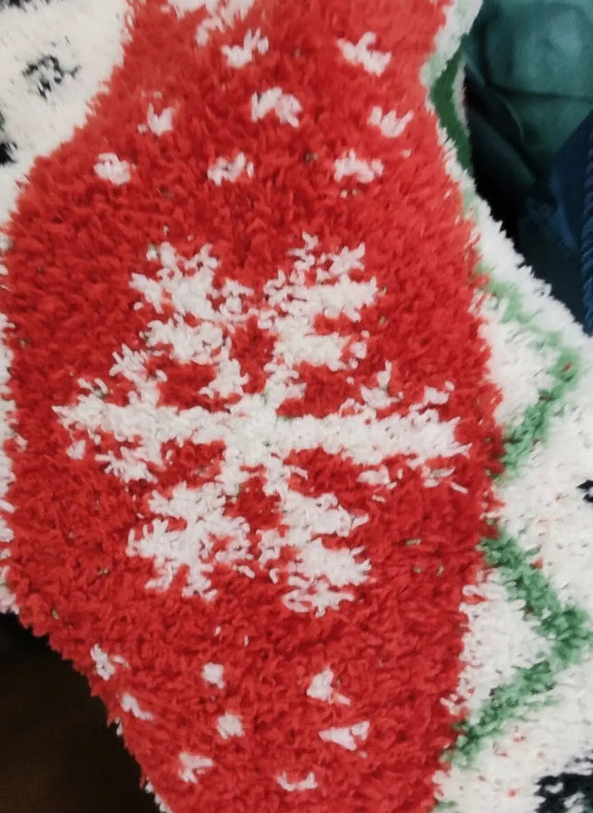 Christmas Luxe Blanket - Snowman Fair Isle Mr & Mrs Christmas