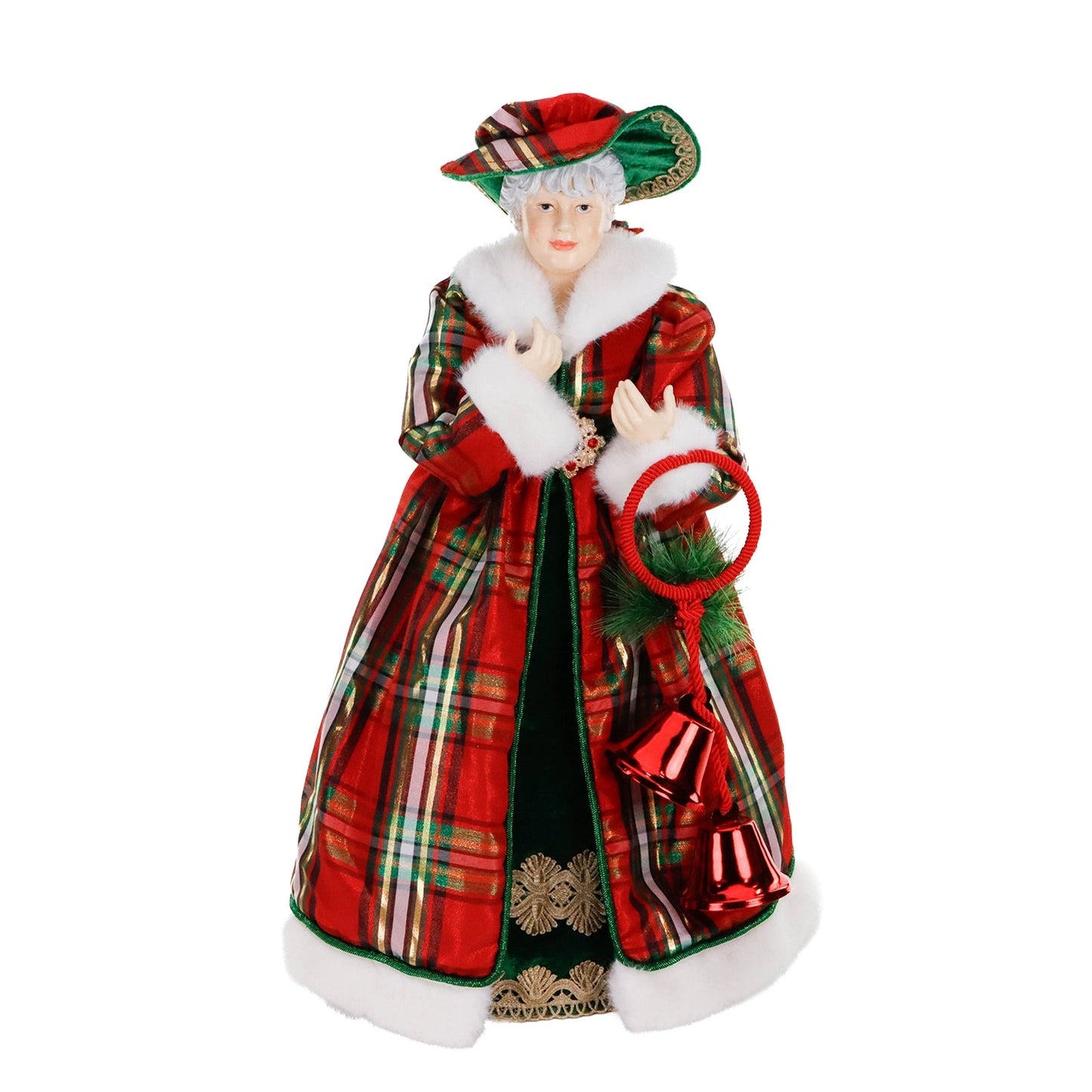 Traditional Tartan Mrs Claus – 64cm Mr & Mrs Christmas
