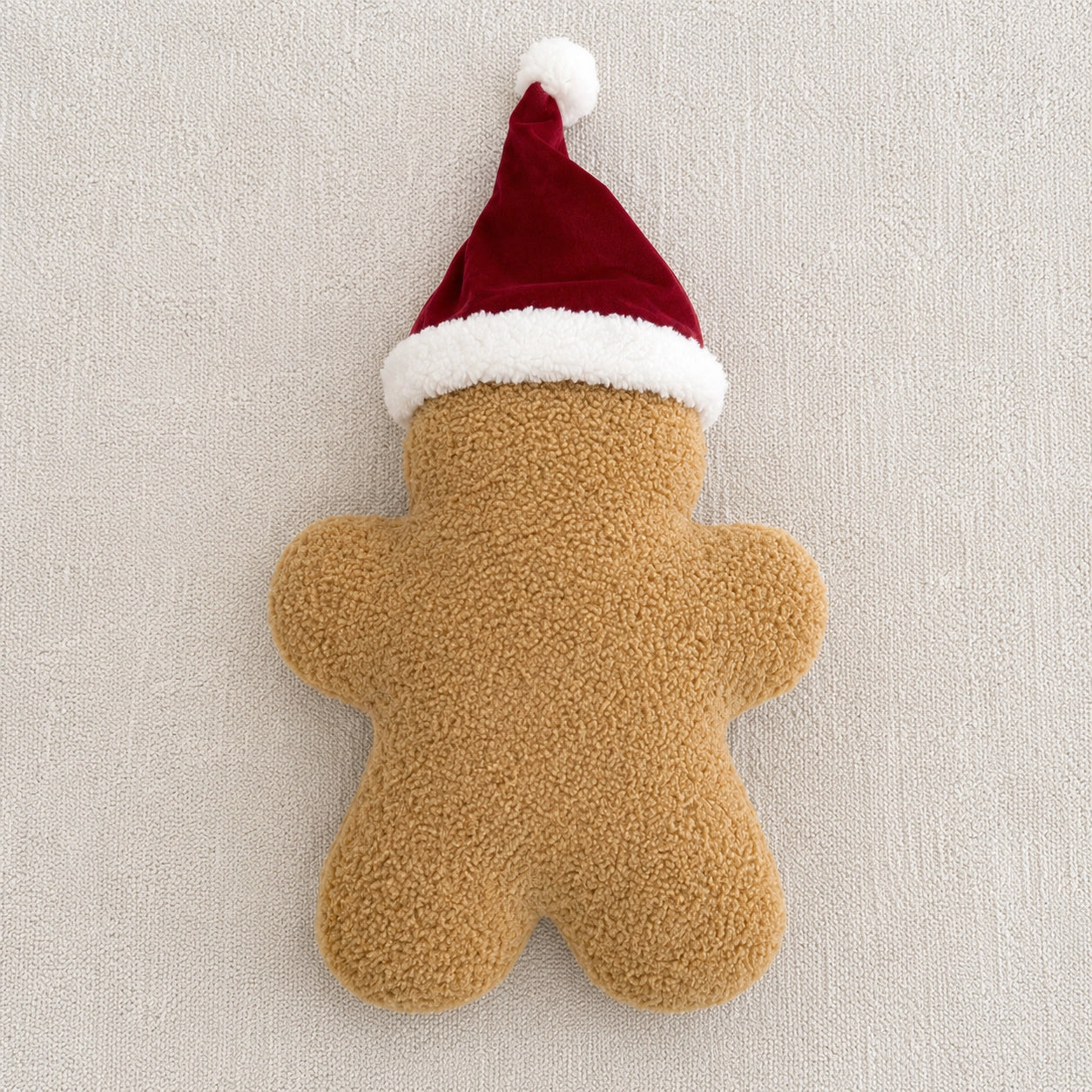Santa Hat Gingerbread Man Christmas Cushion Mr & Mrs Christmas