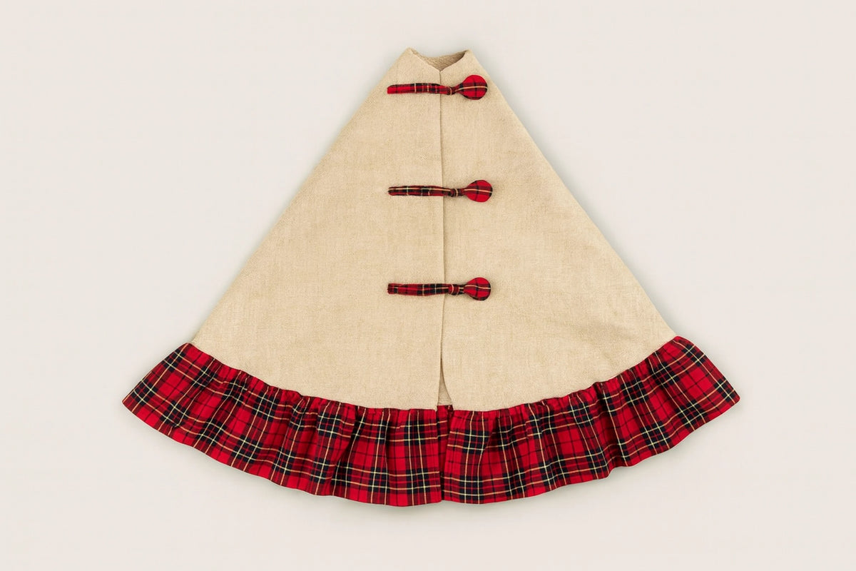 Classic Tartan Ruffle Christmas Tree Skirt