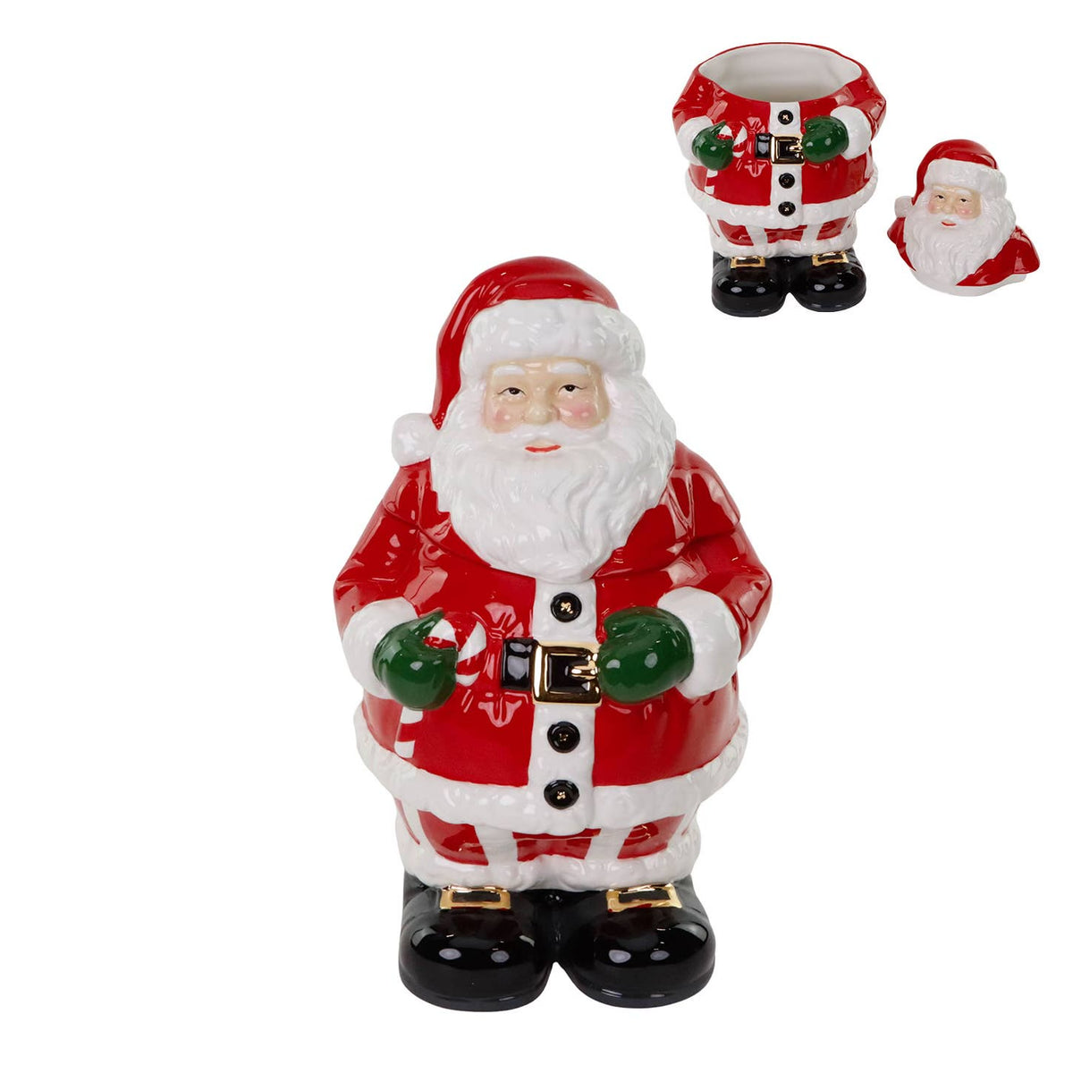 Santa Ceramic Cookie Jar 31cm