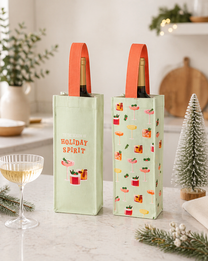 Holiday Spirit Wine Bag - Arriving October 2026 Mr & Mrs Christmas