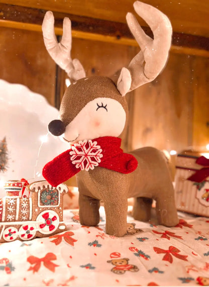 35cm Plush Standing Reindeer Theatre Imports