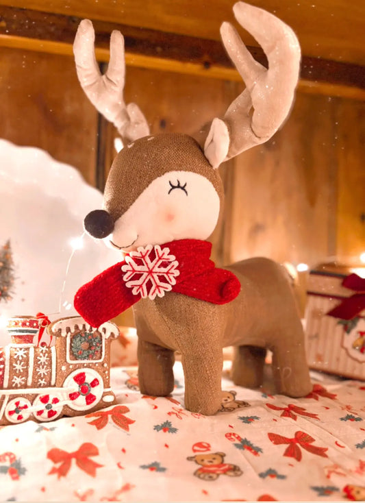 35cm Plush Standing Reindeer Theatre Imports