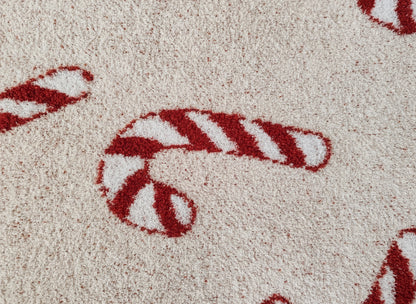 Christmas Luxe Blanket - Candy Cane - Mr & Mrs Christmas