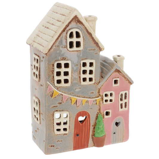 Village Pottery Garden Double House Tealight Joe Davies
