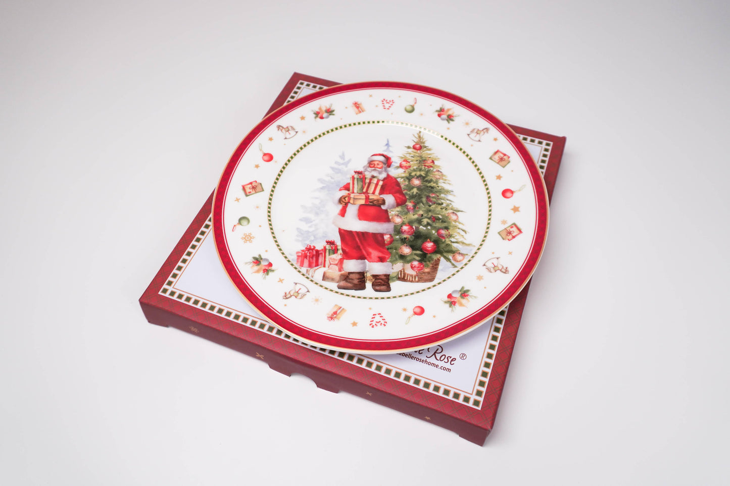 Jolly Santa Dessert Plate - Mr & Mrs Christmas