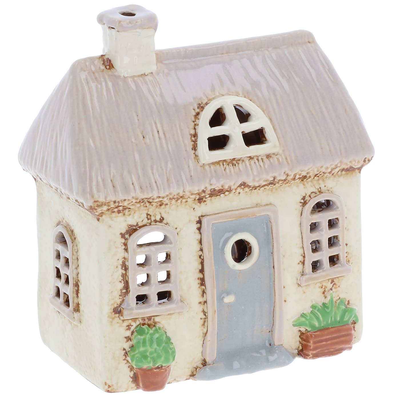 Village Pottery Garden Thatch House Tealight Joe Davies