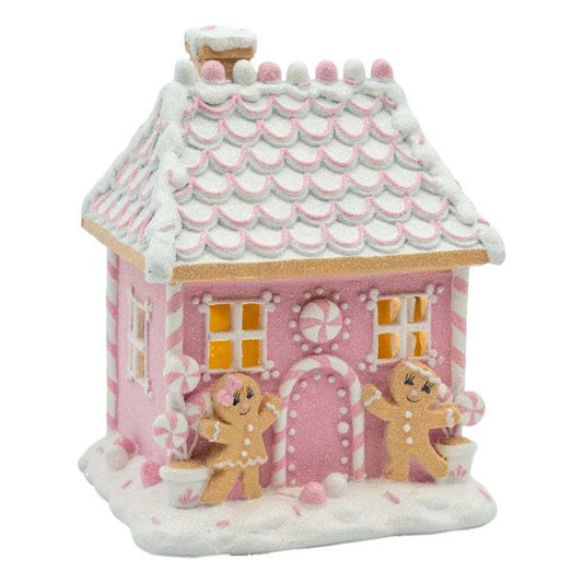 22cm Pink Gingerbread House