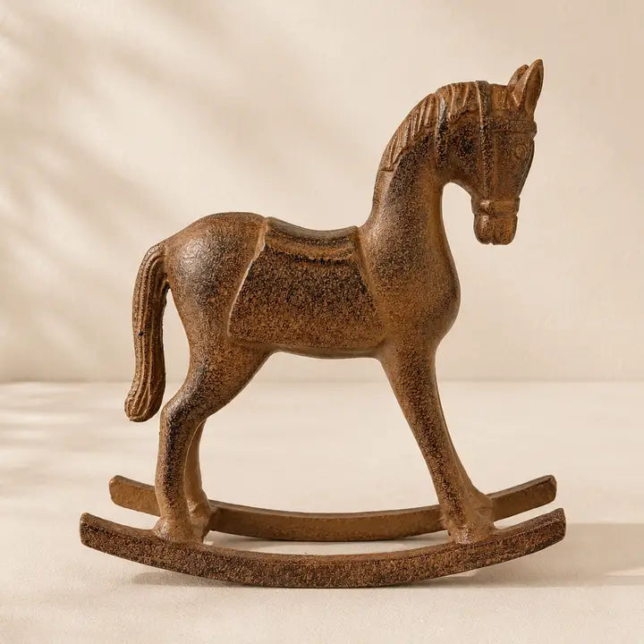 Vintage Iron Rocking Horse