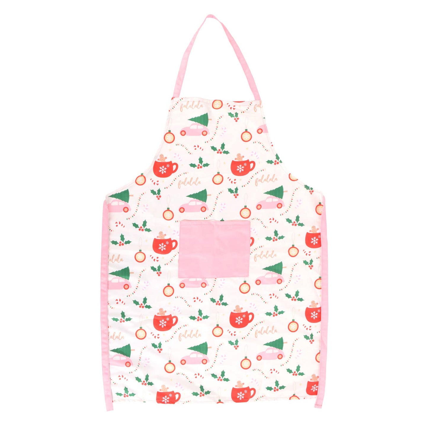Pink Christmas Fun Apron - Mr & Mrs Christmas