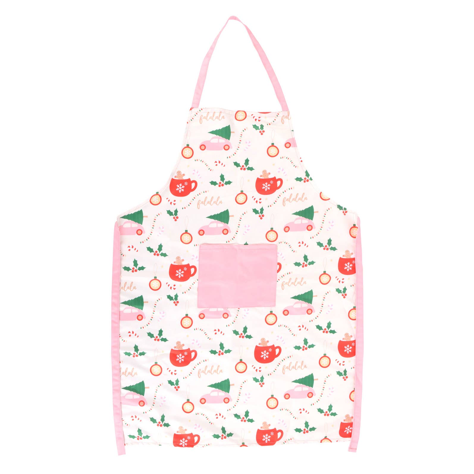 Pink Christmas Fun Apron - Mr & Mrs Christmas