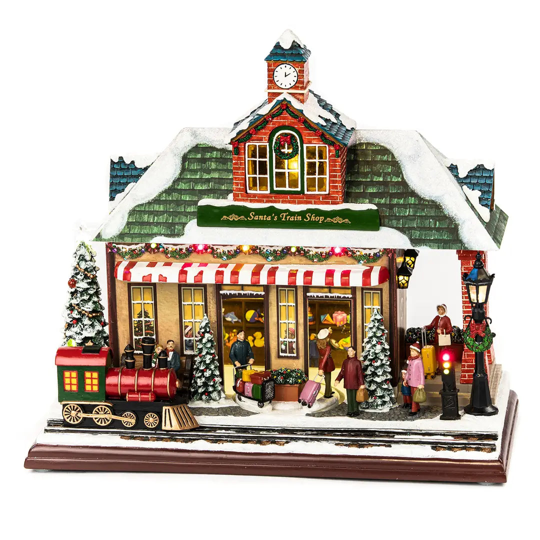 Santa Train Shop LED Mr & Mrs Christmas