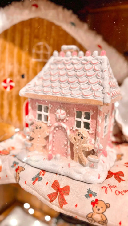 22cm Pink Gingerbread House Theatre Imports