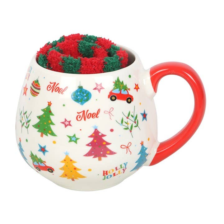 Nostalgic Christmas Mug and Socks Set - Mr & Mrs Christmas
