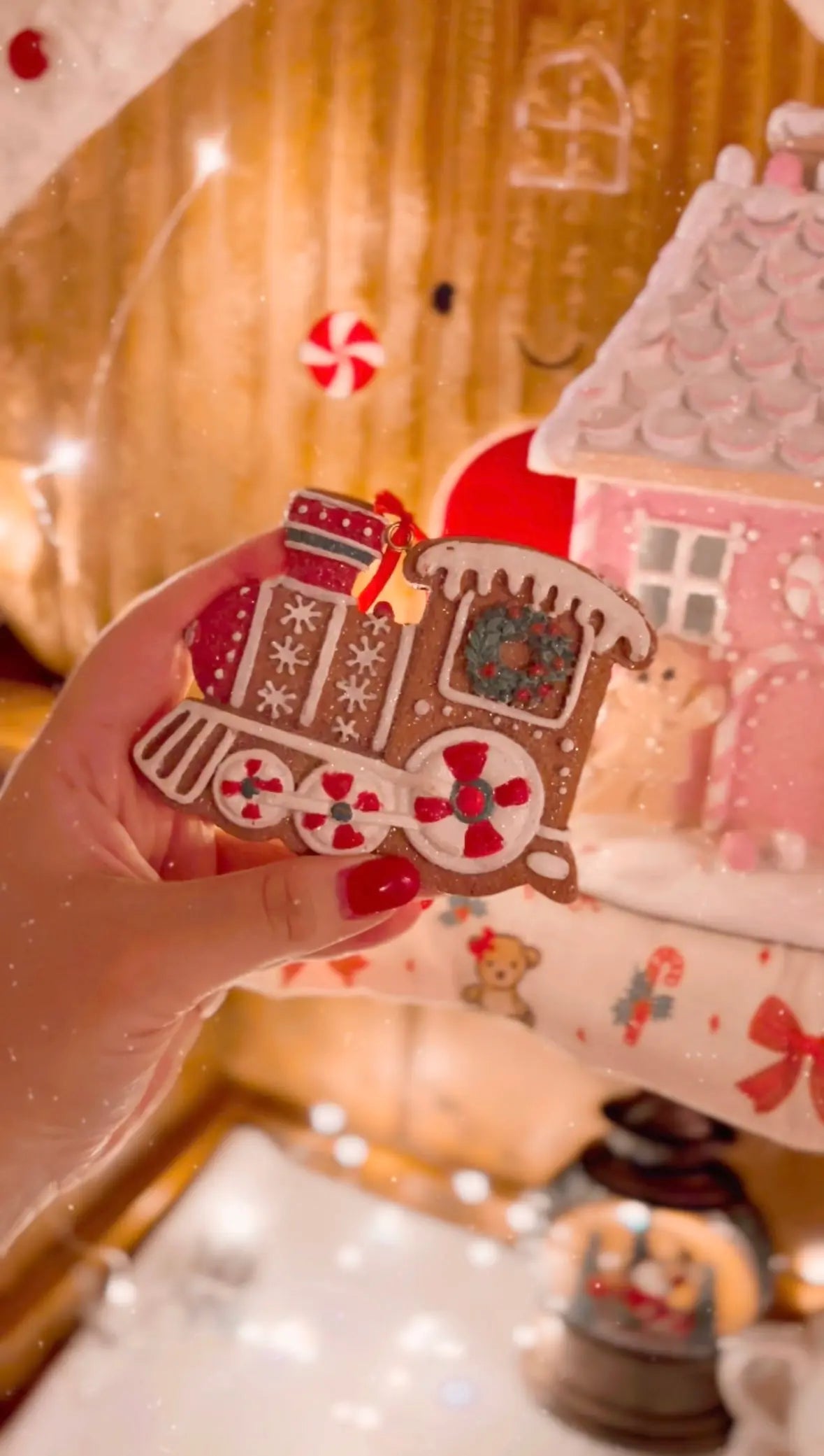 Gingerbread Train Ornament Theatre Imports