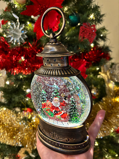 Snowing Globe Lantern - Santa - Mr & Mrs Christmas
