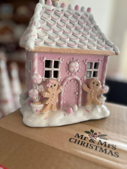 22cm Pink Gingerbread House Theatre Imports