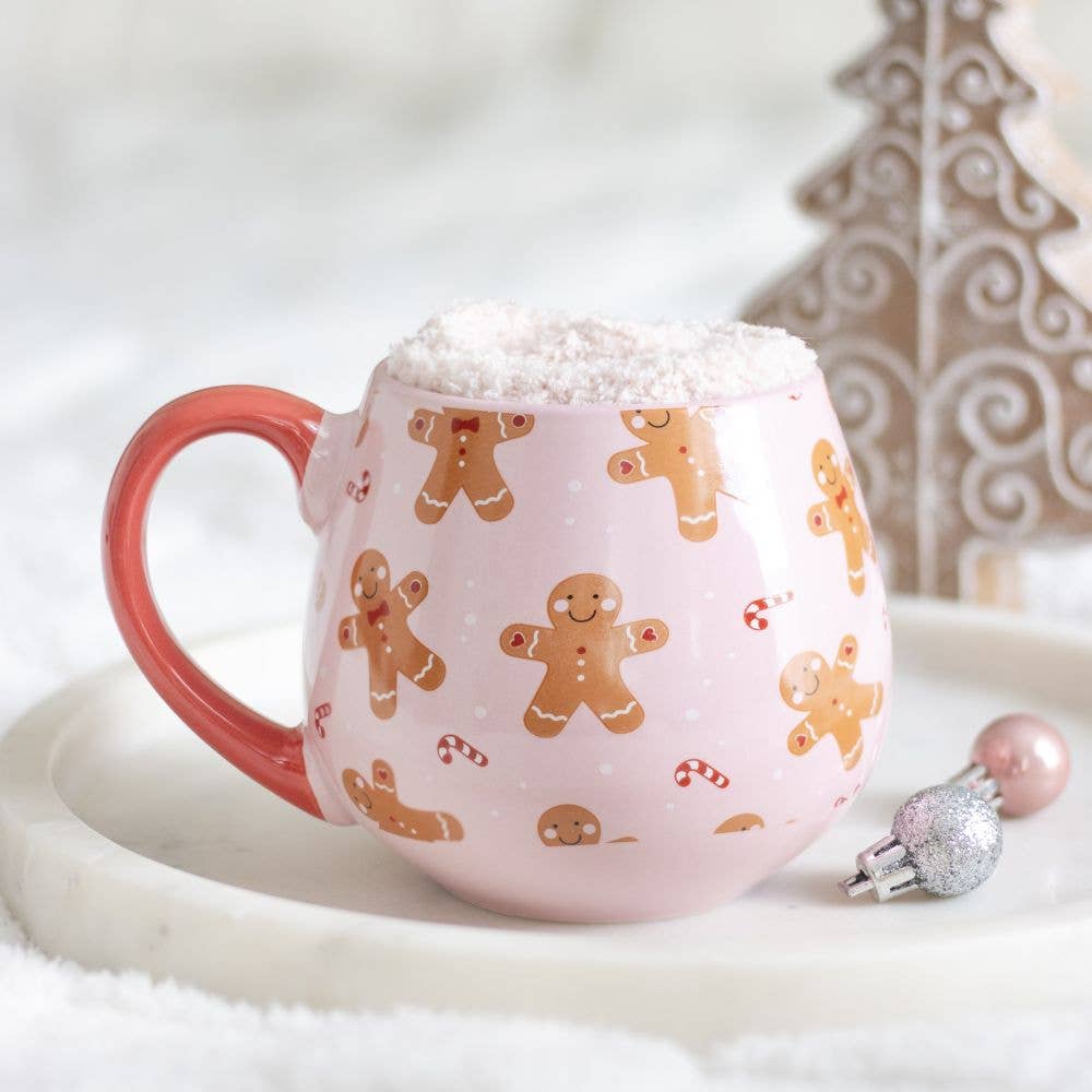 Christmas Gingerbread Mug and Socks Set - Mr & Mrs Christmas