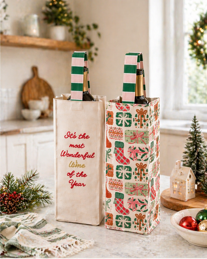 Wonderful Wine Bottle Bag - Arriving October 2026 Mr & Mrs Christmas