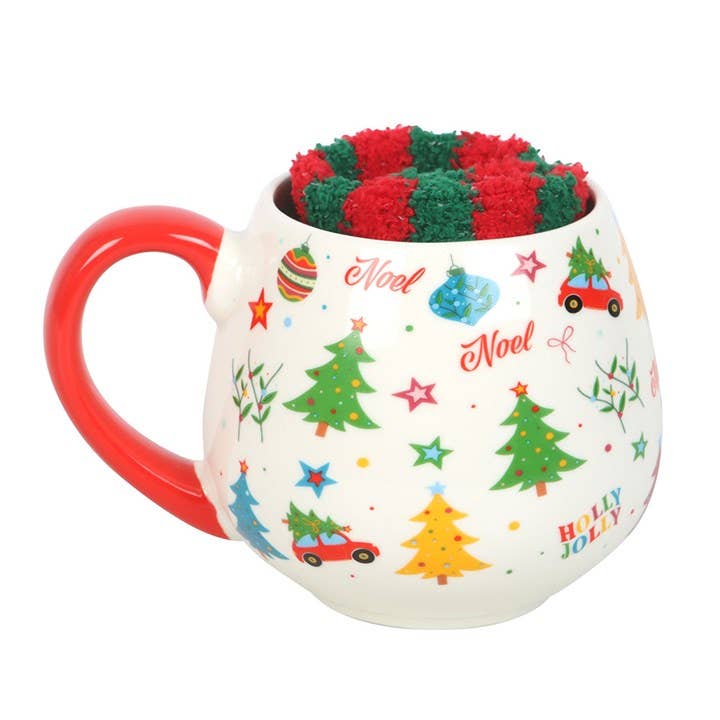 Nostalgic Christmas Mug and Socks Set - Mr & Mrs Christmas