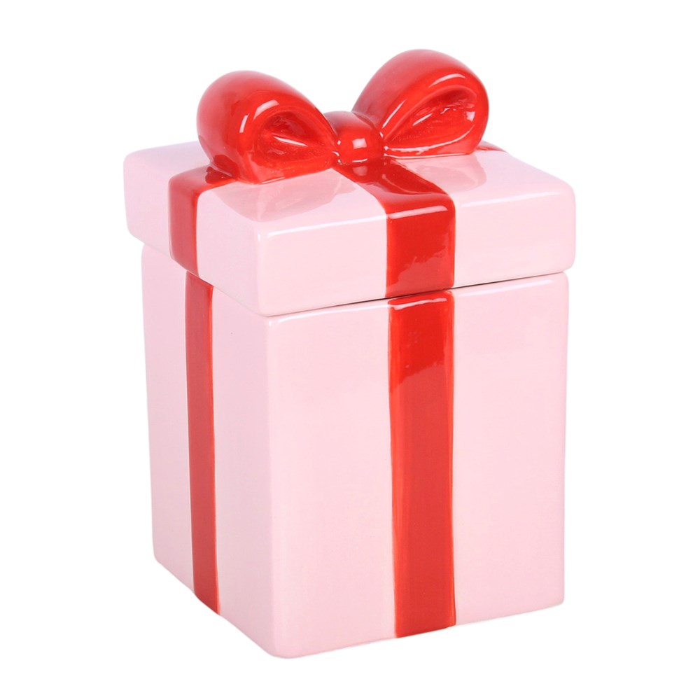 Pink Present Oil Burner Mr & Mrs Christmas