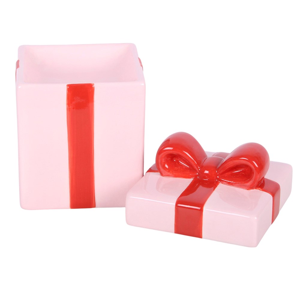 Pink Present Oil Burner Mr & Mrs Christmas