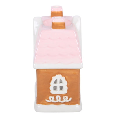 Pink Gingerbread House Oil Burner & Wax Warmer Mr & Mrs Christmas