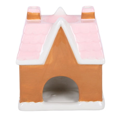 Pink Gingerbread House Oil Burner & Wax Warmer Mr & Mrs Christmas