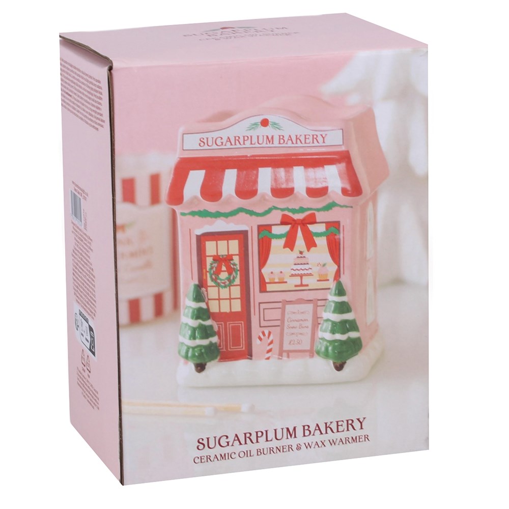 Sugarplum Bakery Ceramic Oil Burner Mr & Mrs Christmas