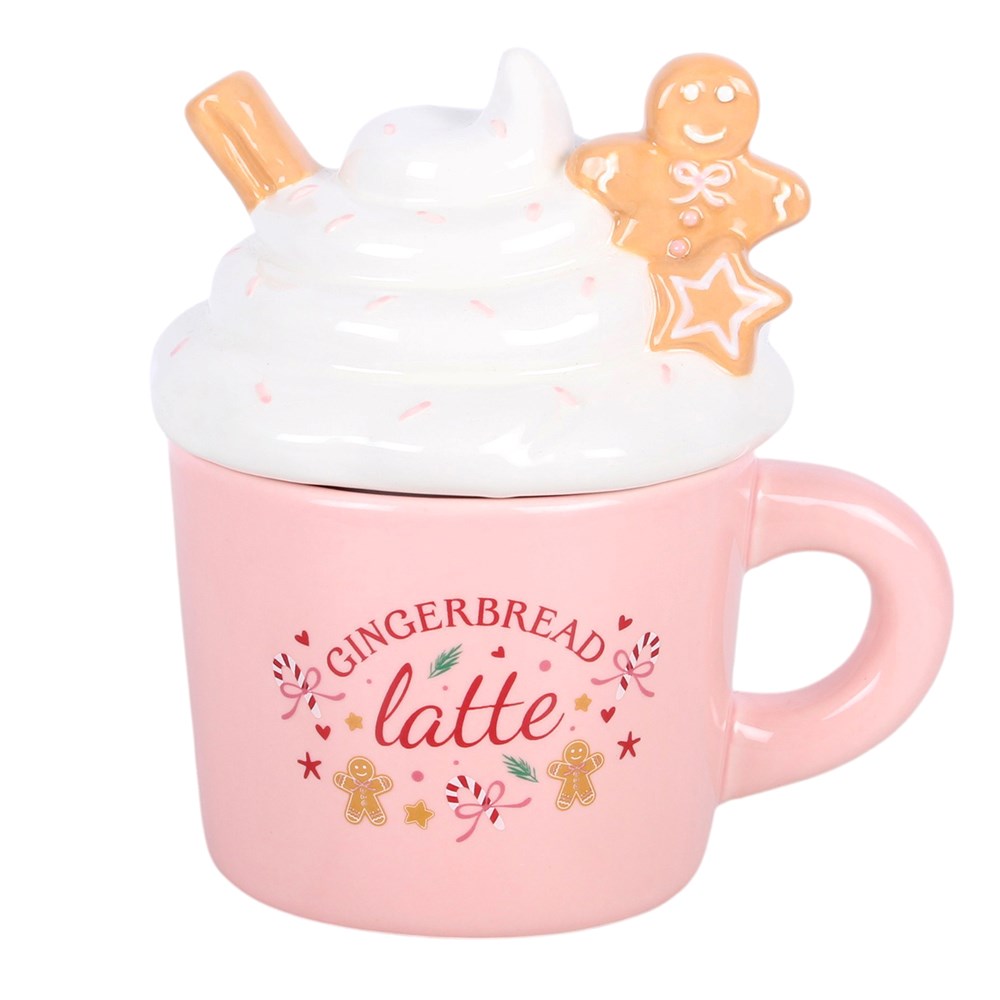 Pink Gingerbread Latte Wax Warmer & Oil Burner Mr & Mrs Christmas