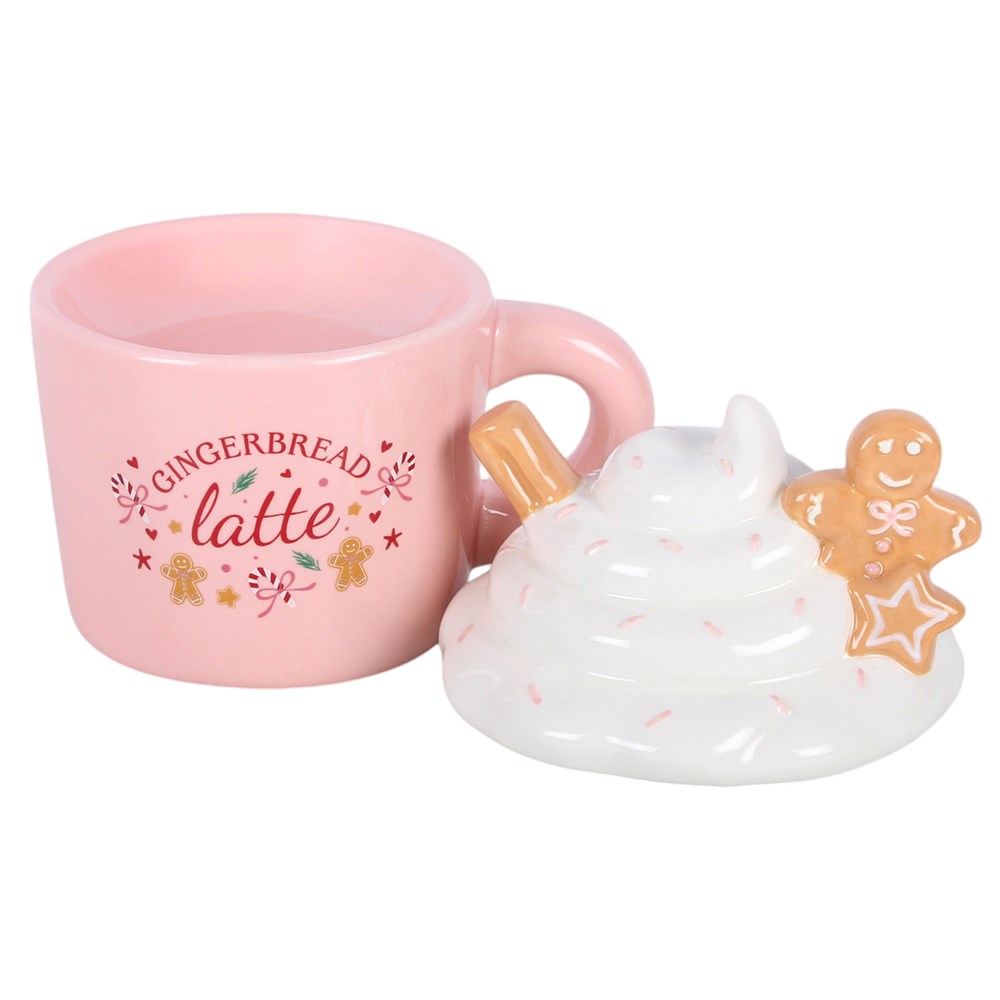 Pink Gingerbread Latte Wax Warmer & Oil Burner Mr & Mrs Christmas