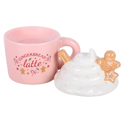 Pink Gingerbread Latte Wax Warmer & Oil Burner Mr & Mrs Christmas