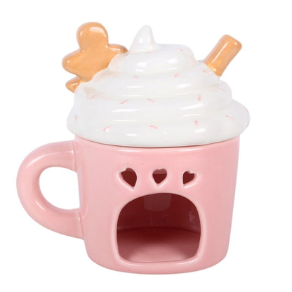 Pink Gingerbread Latte Wax Warmer & Oil Burner Mr & Mrs Christmas