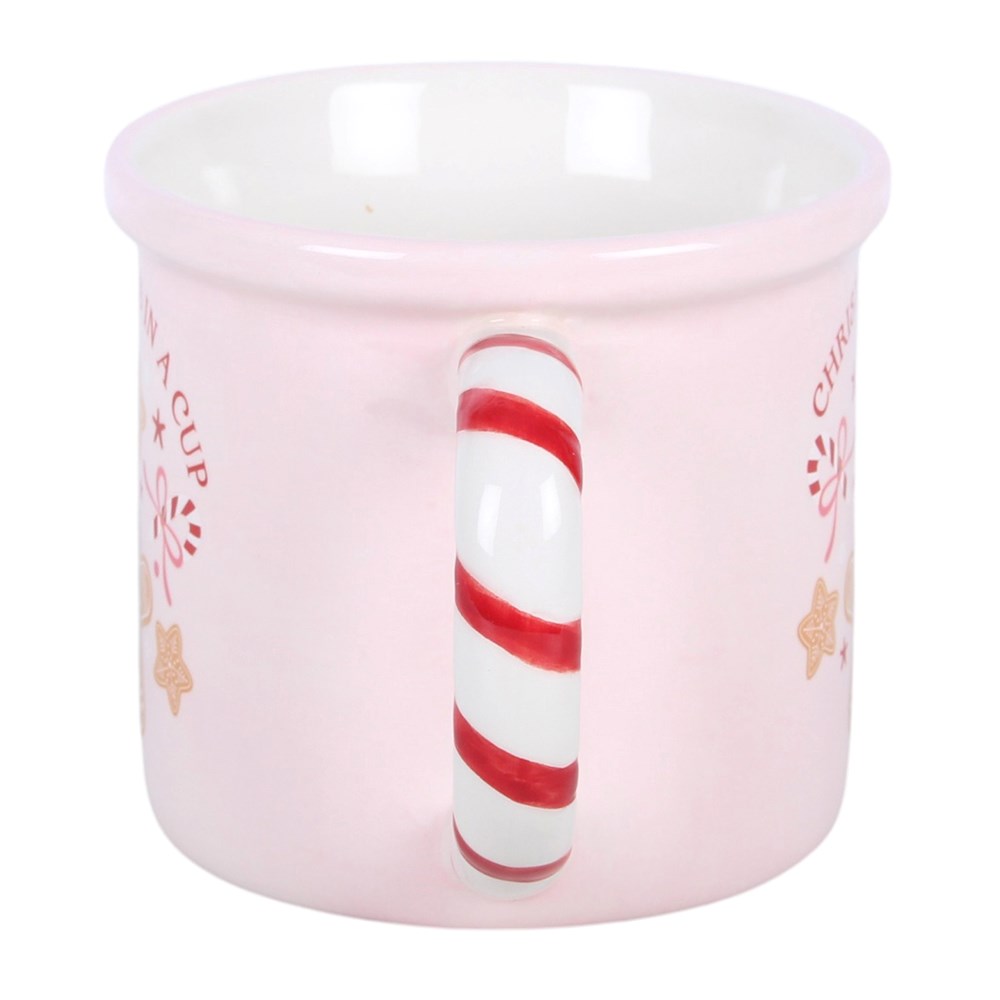 Christmas in a Cup Pink Mug Mr & Mrs Christmas