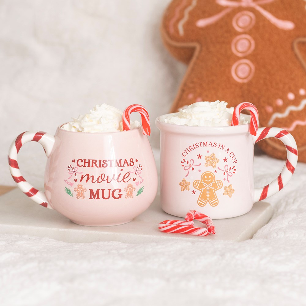 Christmas Movie Pink Mug Mr & Mrs Christmas