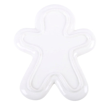 Gingerbread Man Ceramic Serving Plate Mr & Mrs Christmas