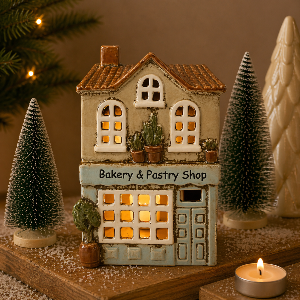 Bakery & Pastry Shop Tealight House Mr & Mrs Christmas