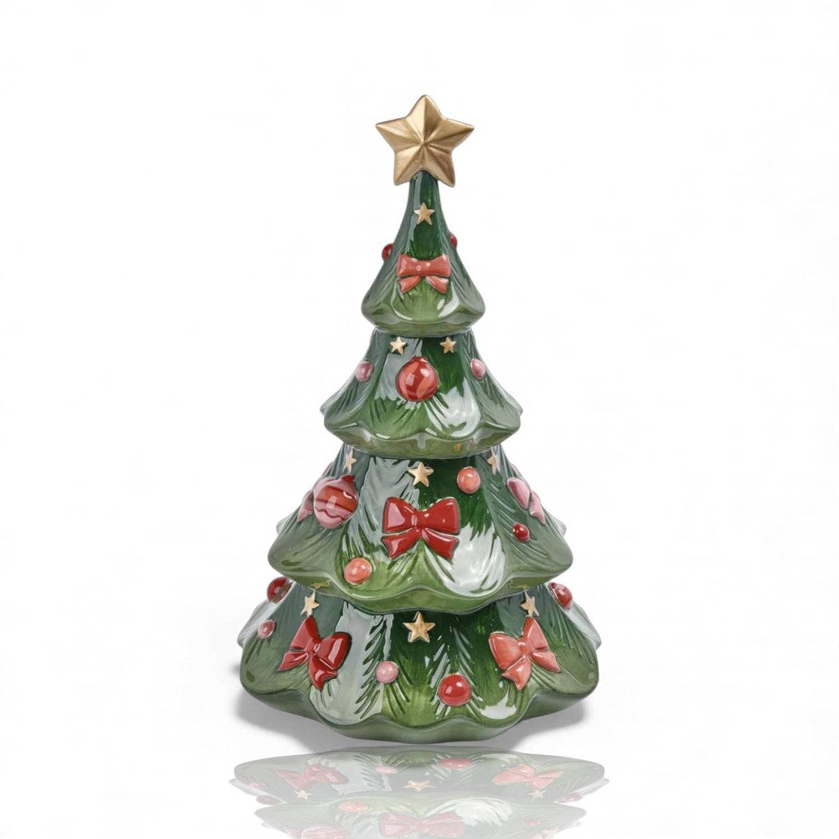 Ceramic Christmas Tree December Diamonds