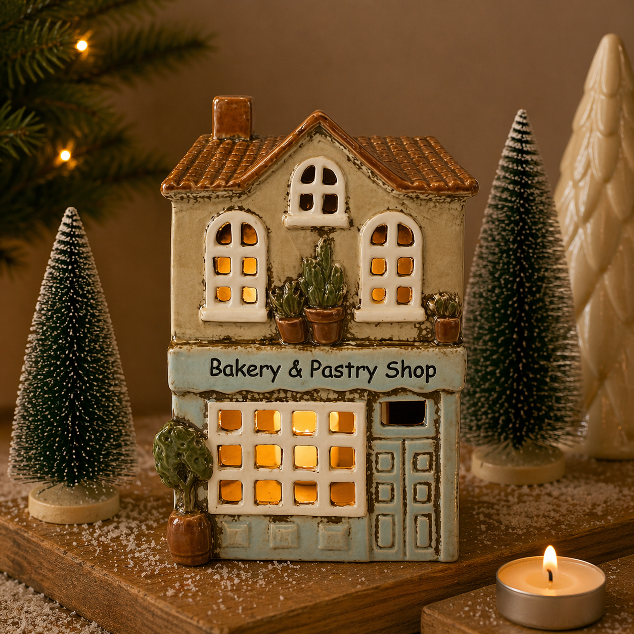 Bakery & Pastry Shop Tealight House Mr & Mrs Christmas
