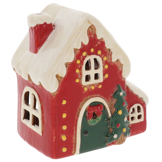 Christmas Cottage Fairy Light House Tealight Joe Davies
