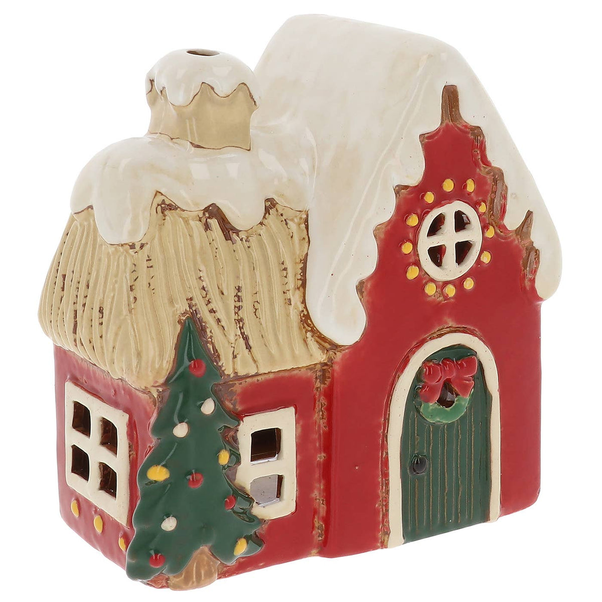 Christmas Cottage House Tealight Joe Davies