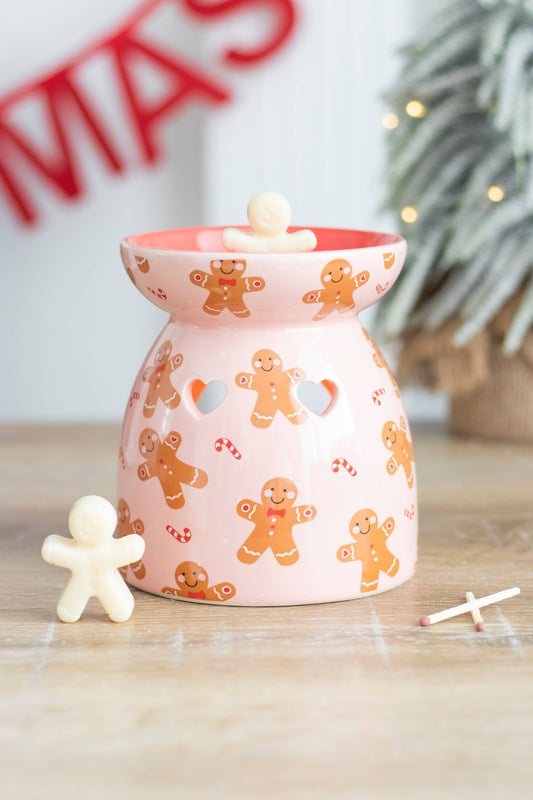 Christmas Gingerbread Wax Melt Burner Gift Set - Mr & Mrs Christmas