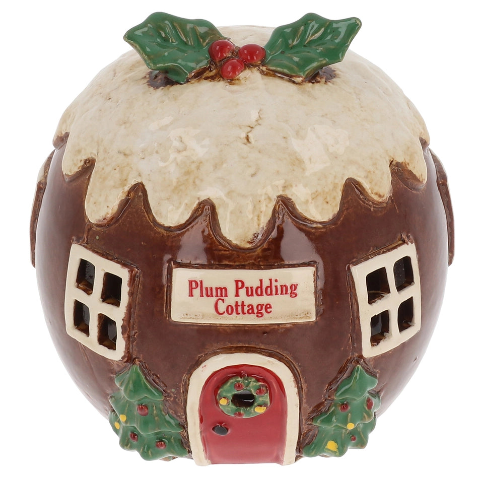 Christmas Plum Pudding Cottage Mr & Mrs Christmas