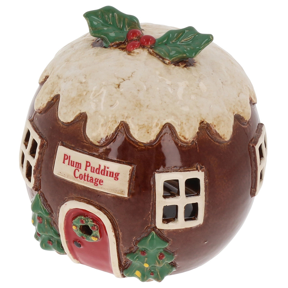Christmas Plum Pudding Cottage Mr & Mrs Christmas