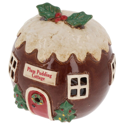 Christmas Plum Pudding Cottage Mr & Mrs Christmas