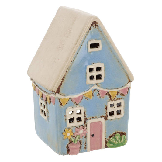 Cottage Village Garden Flags House Tealight Joe Davies
