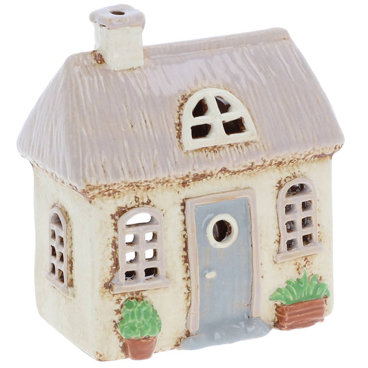 Cottage Village Garden Thatch House Tealight Joe Davies