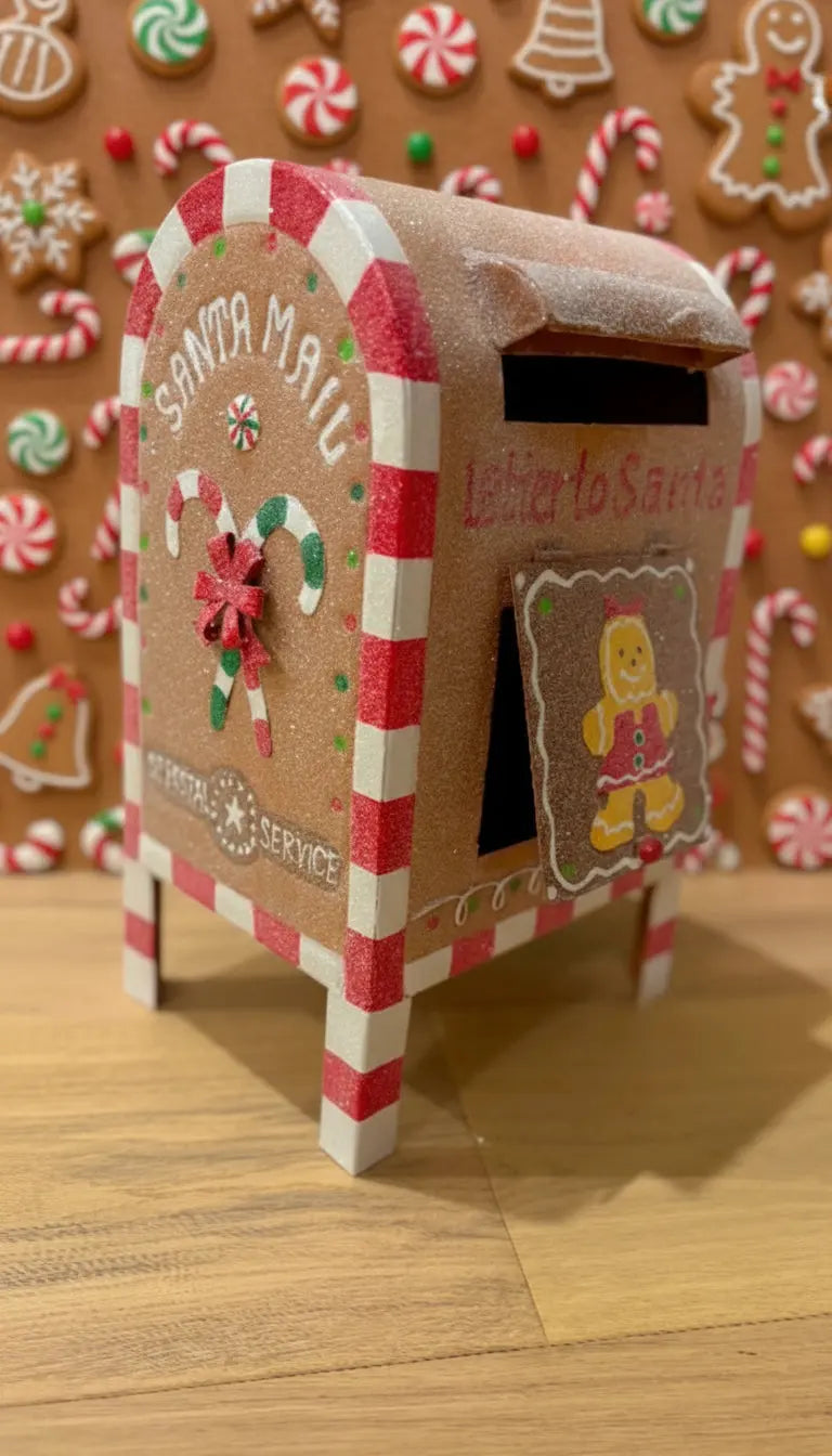Christmas Gingerbread Mailbox Mr & Mrs Christmas