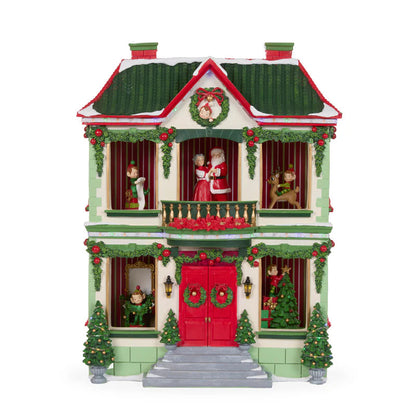 Santa & Mrs Claus LED Christmas House Mr & Mrs Christmas